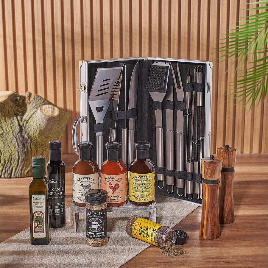 The Zesty Barbeque Grill Gift Set, make grilling up a storm a breeze, Hamilton delivery