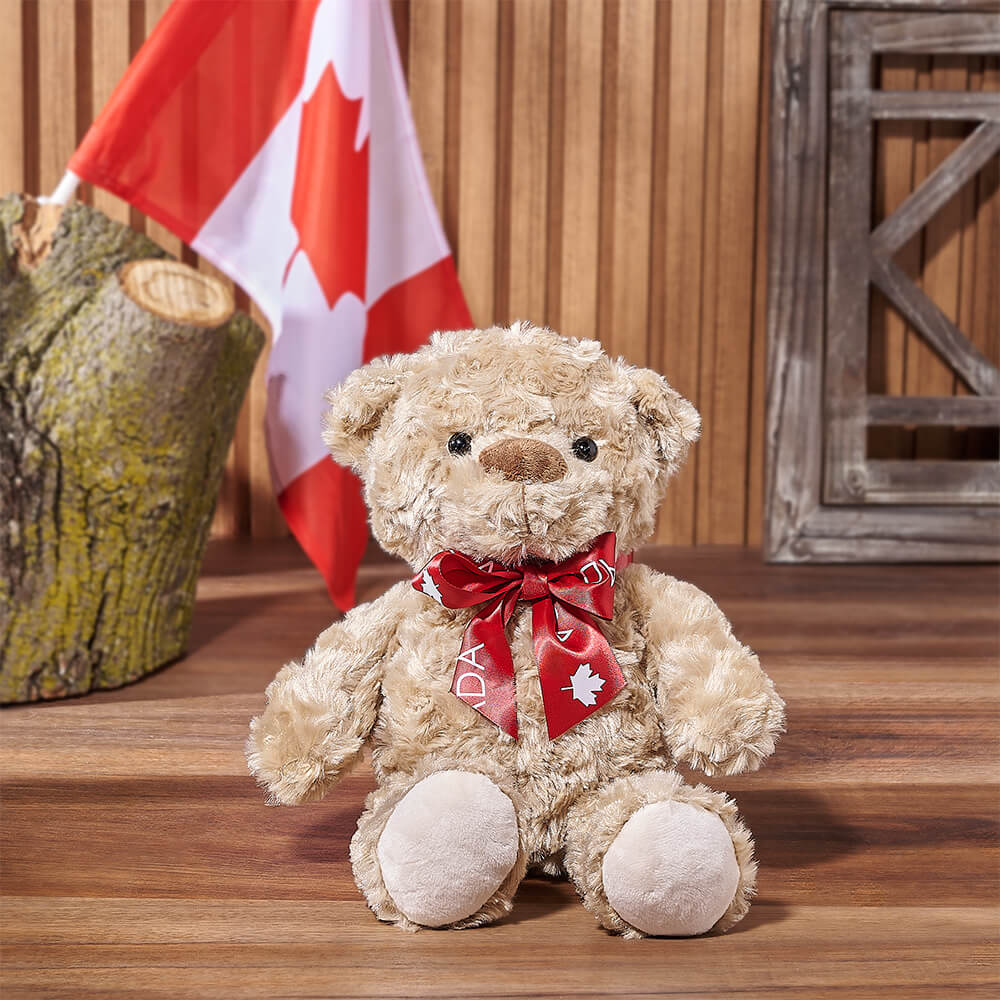 Plush Bear Canada Day Gift – how the gift is presented