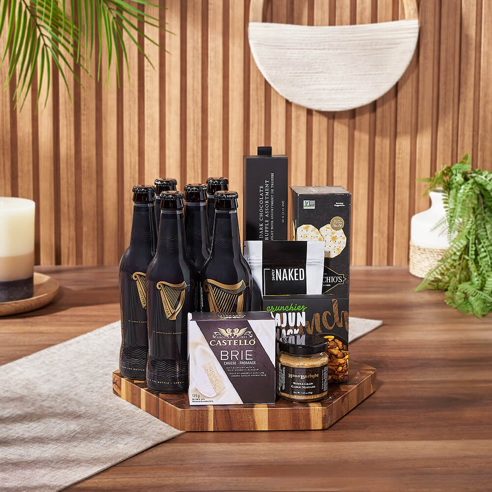 Hexagonal Beer and Snack Gift – how the gift is presented