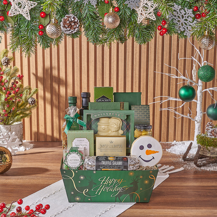 Christmas Crunch Basket, christmas gift, christmas, chocolate gift, chocolate, cookie gift, cookie, Hamilton delivery