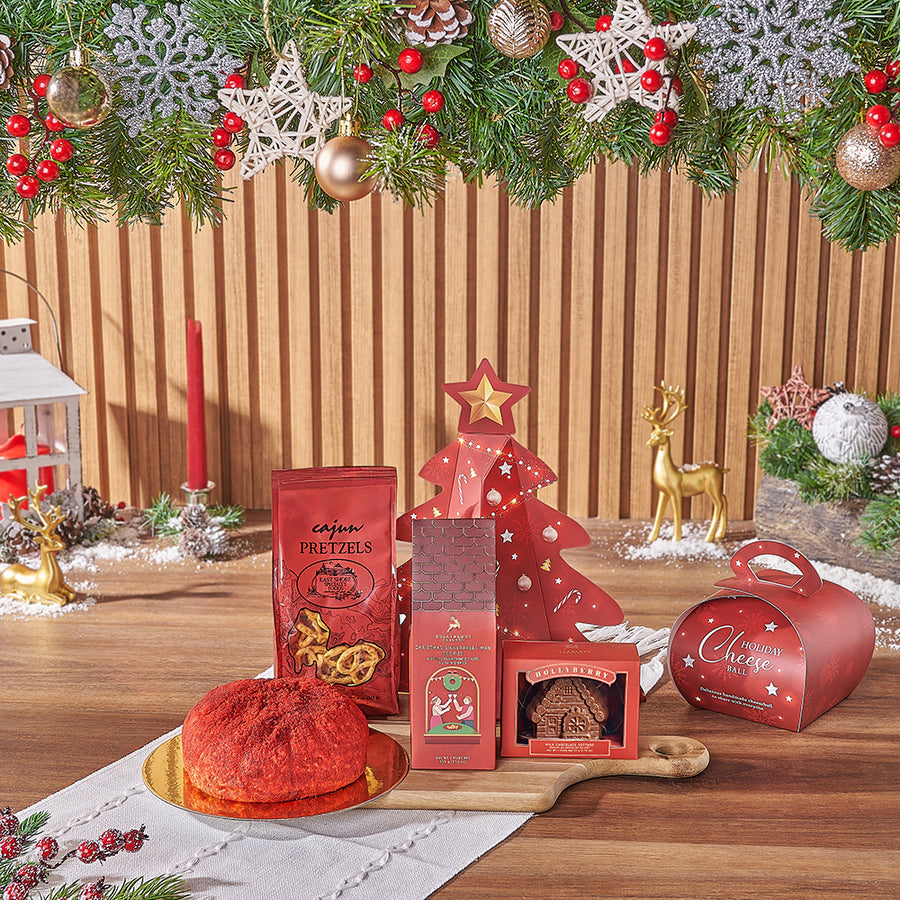 Christmas Dessert Cheese Ball Gift Board, christmas gift, christmas, chocolate gift, chocolate, cheeseball gift, cheeseball, Hamilton delivery