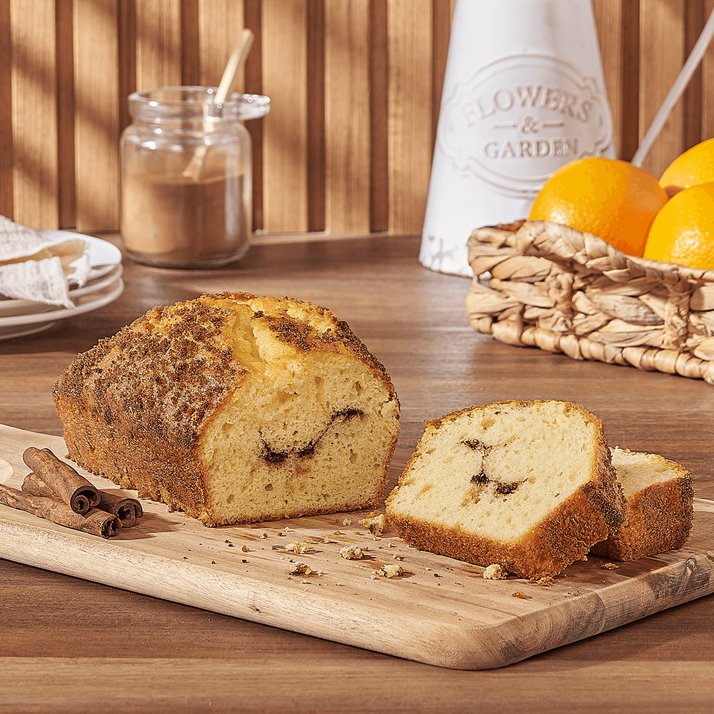 Birthday Cinnamon Loaf – how the gift is presented