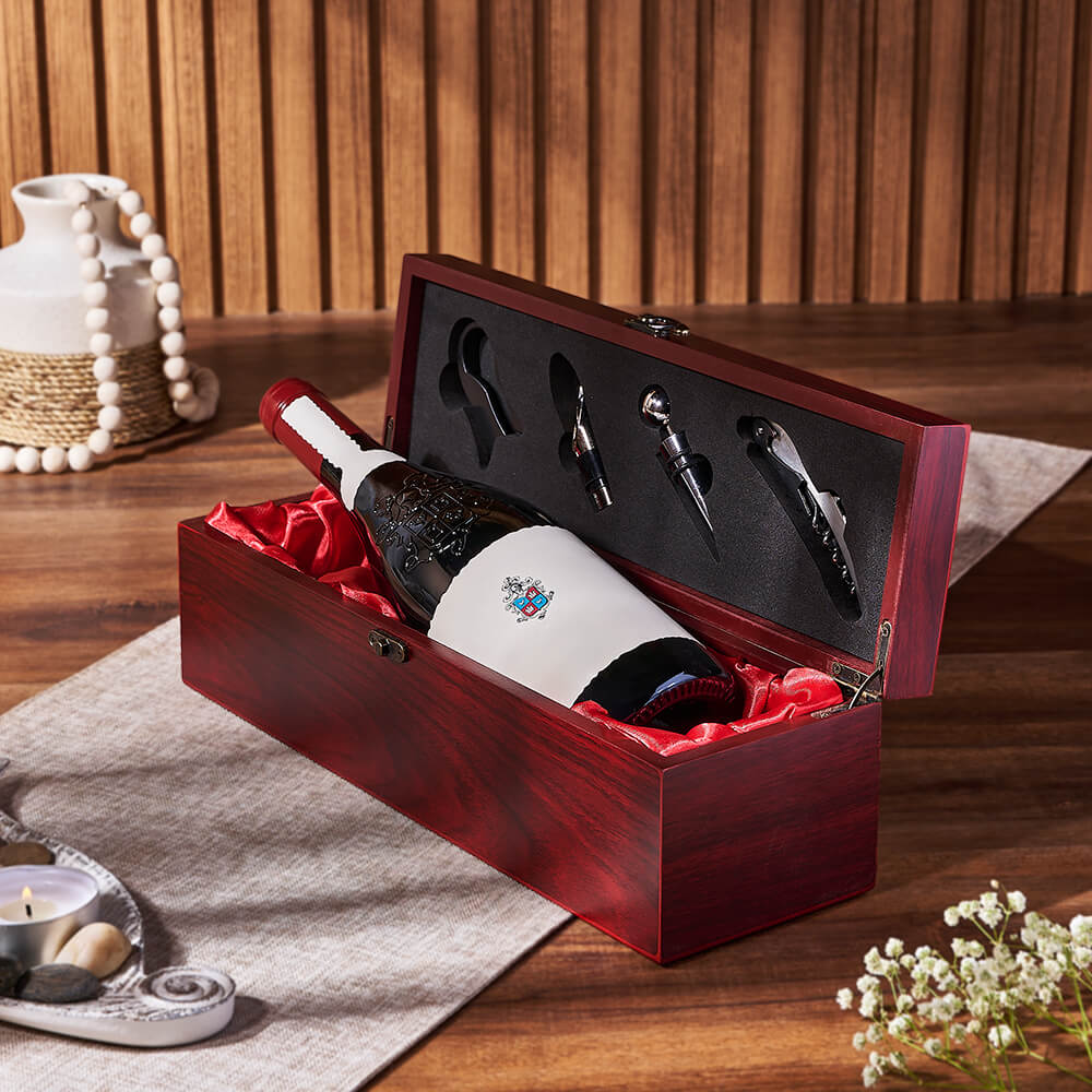 Single Bottle Wine Gift Box – how the gift is presented