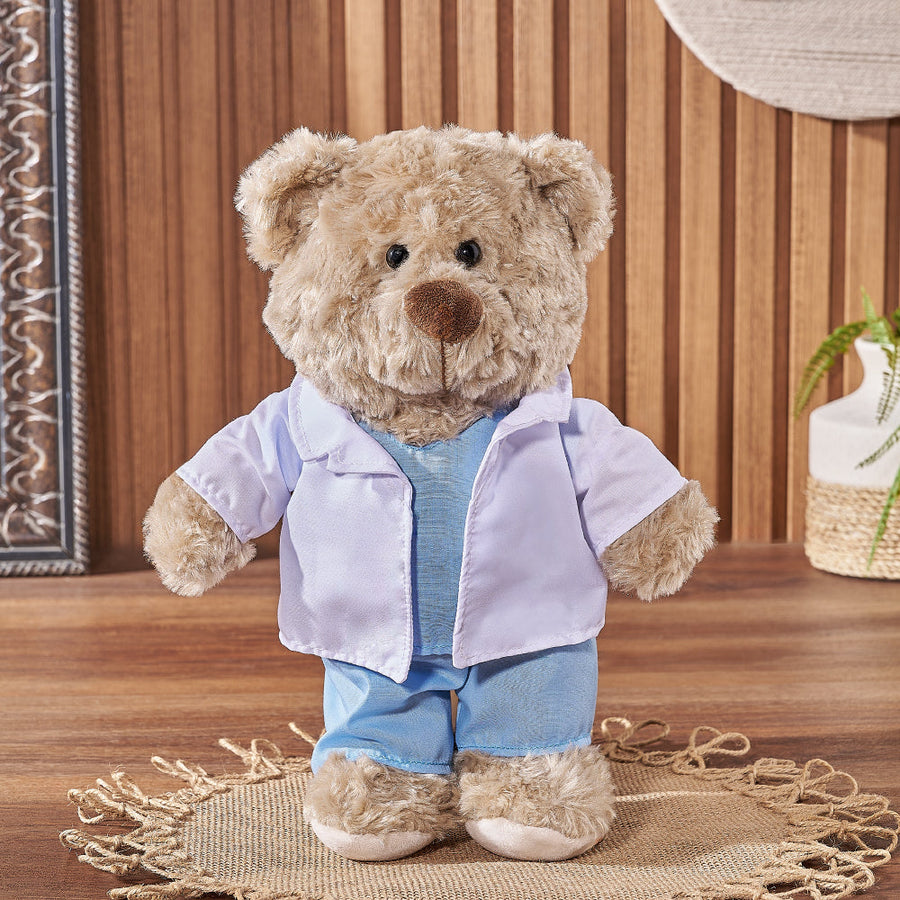 Doctor Teddy Bear, plush gift, plush, bear gift, bear, doctor gift, doctor, Hamilton delivery