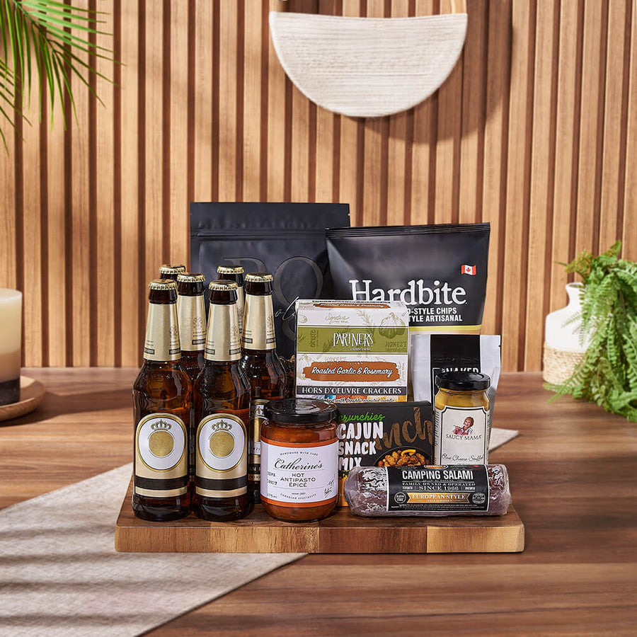 Etobicoke Beer & Crunch Snack Basket, beer gift, beer, snack gift, snack, Hamilton delivery