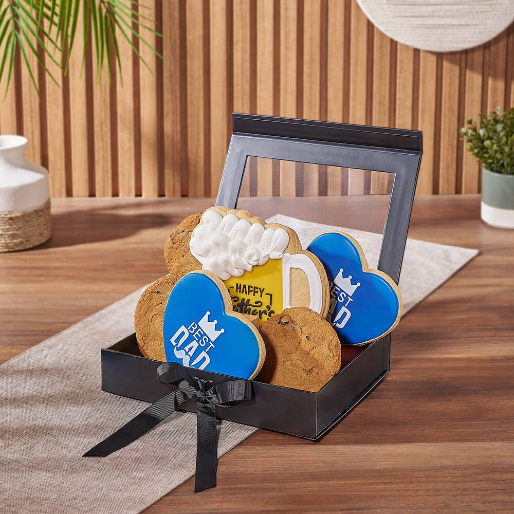 Assorted Father's Day Cookie Box – how the gift is presented