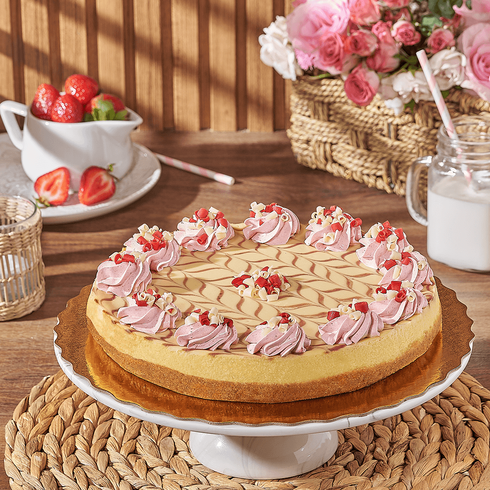 10-Inch Diameter Cheesecake – how the gift is presented