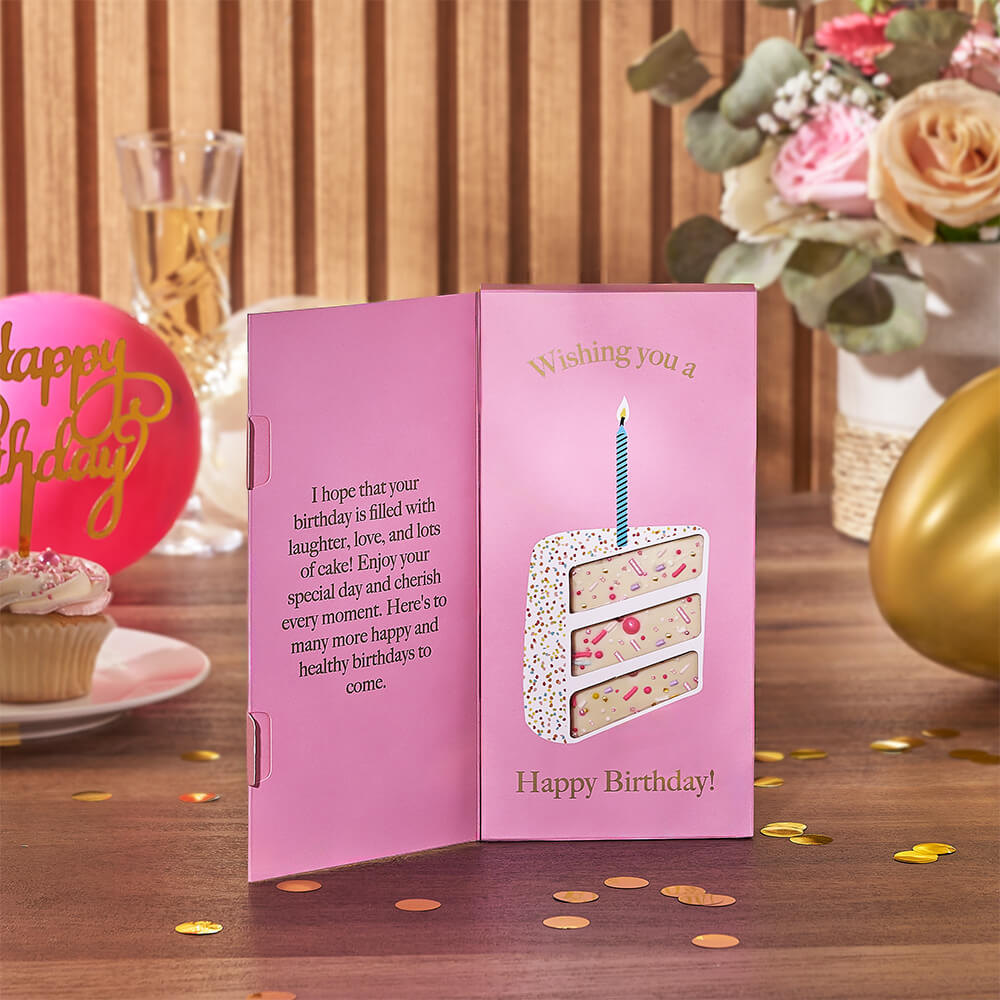 Birthday Tray with Sparkling Wine – how the gift is presented