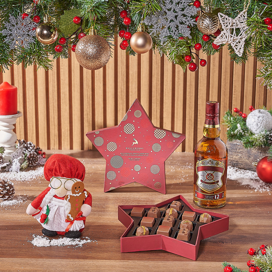 Hollyberry Christmas Liquor Set, christmas gift, christmas, liquor gift, liquor, chocolate gift, chocolate, Hamilton delivery