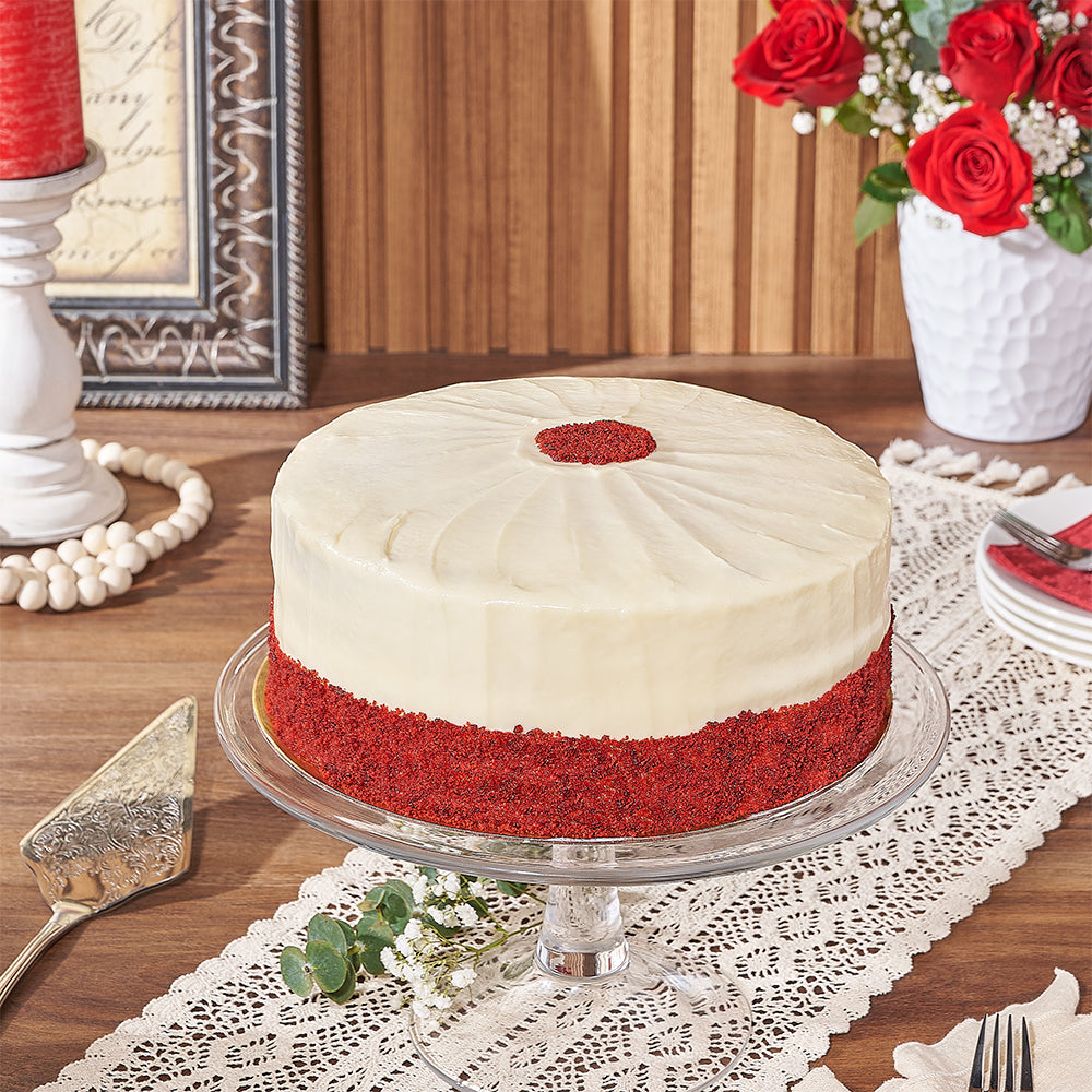 Large Red Velvet Cake – how the gift is presented