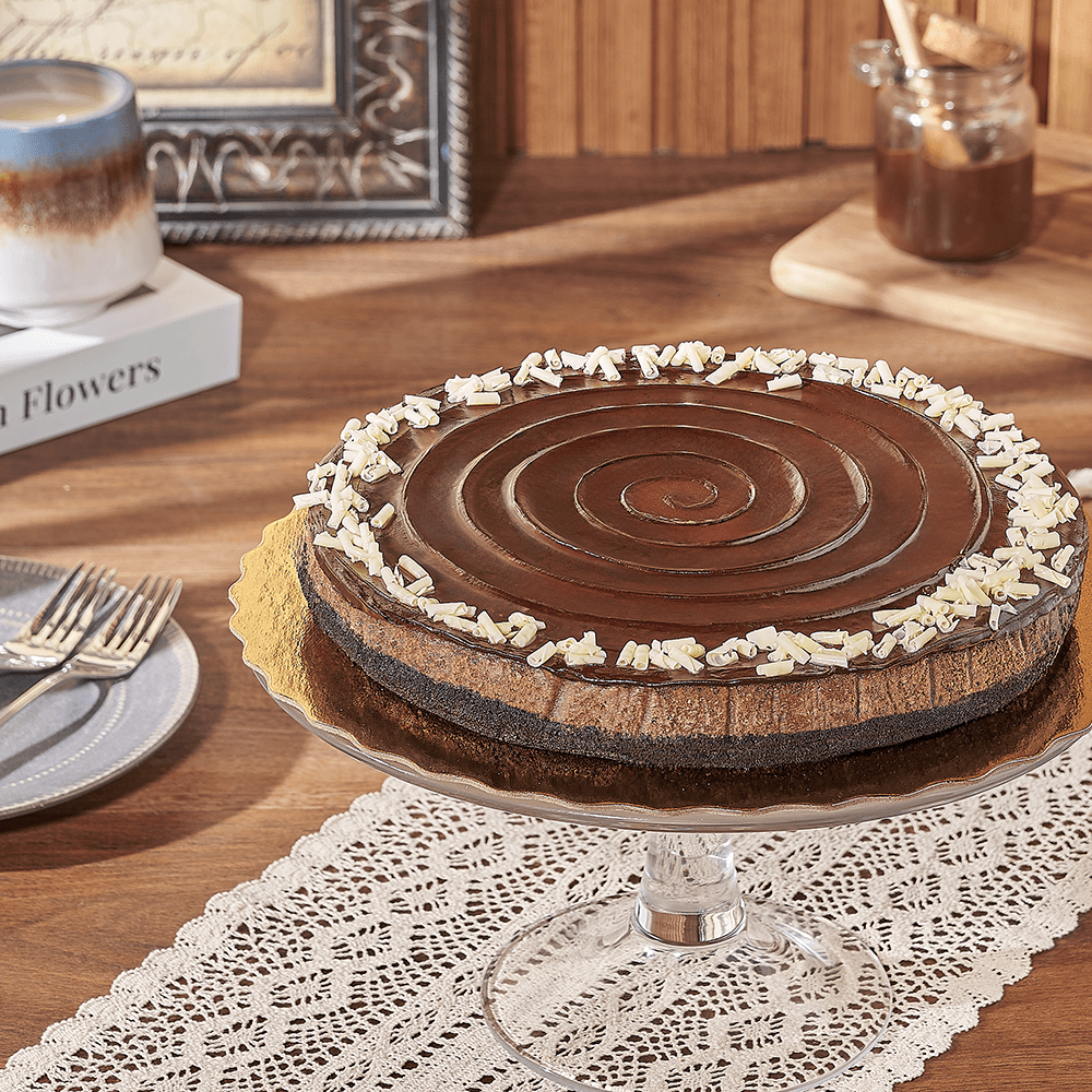 Rich Chocolate Cheesecake – how the gift is presented