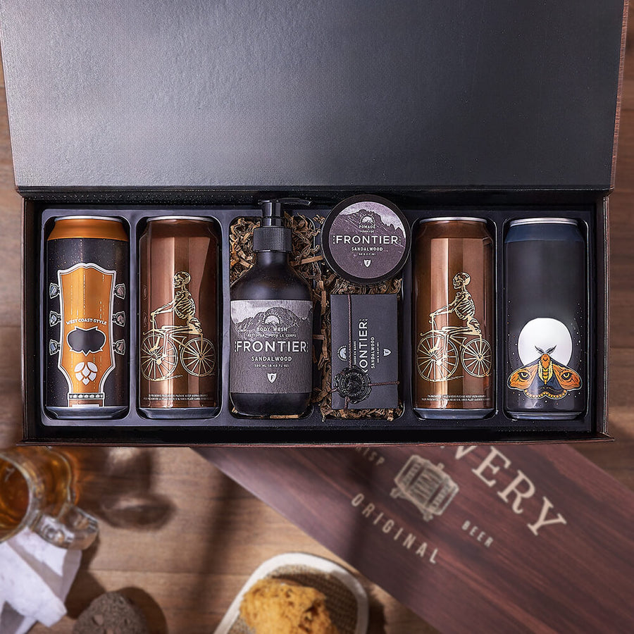 Sandalwood & Craft Brew Box, beer gift, beer, spa gift, spa, Hamilton delivery