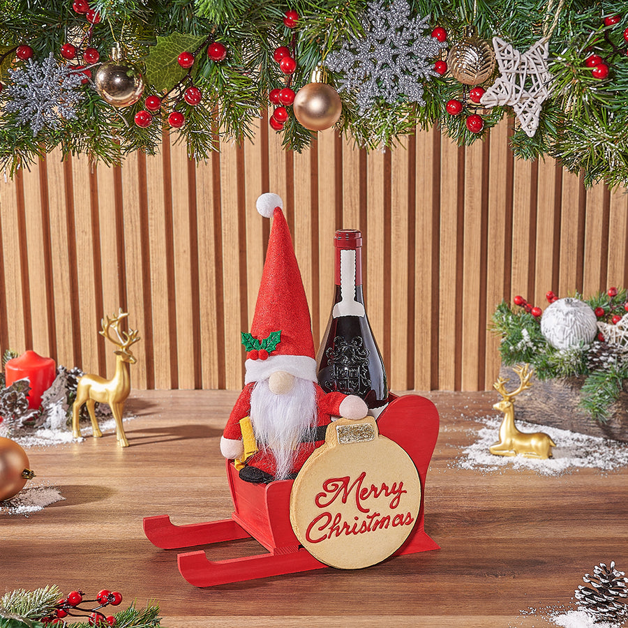 Santa’s Special Treats Gift Set, wine gift, wine, cookie gift, cookie, Christmas gift, Christmas, Hamilton delivery