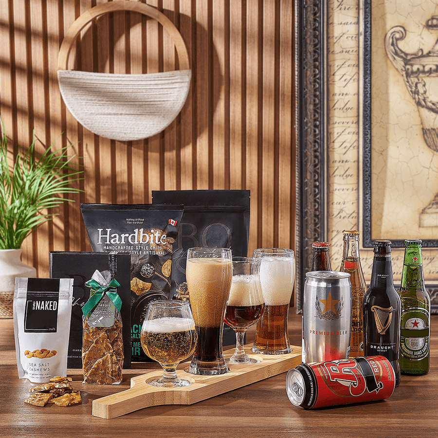 Sweet & Salty Beer Flight Sampler, beer gift, beer, chocolate gift, chocolate, Hamilton delivery