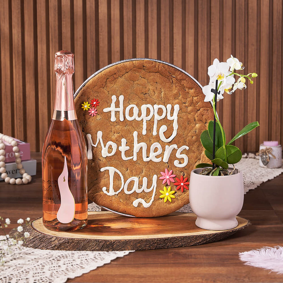 Triple Surprise Mother’s Day Gift, mothers day gift, mothers day, plant gift, plant, giant cookie gift, giant cookie, from Hamilton Baskets - Hamilton Delivery