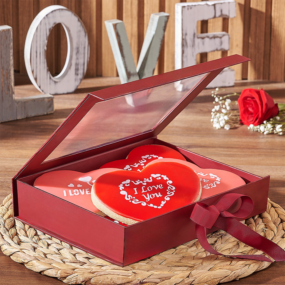 Valentine's Day Sugar Cookie Box – how the gift is presented
