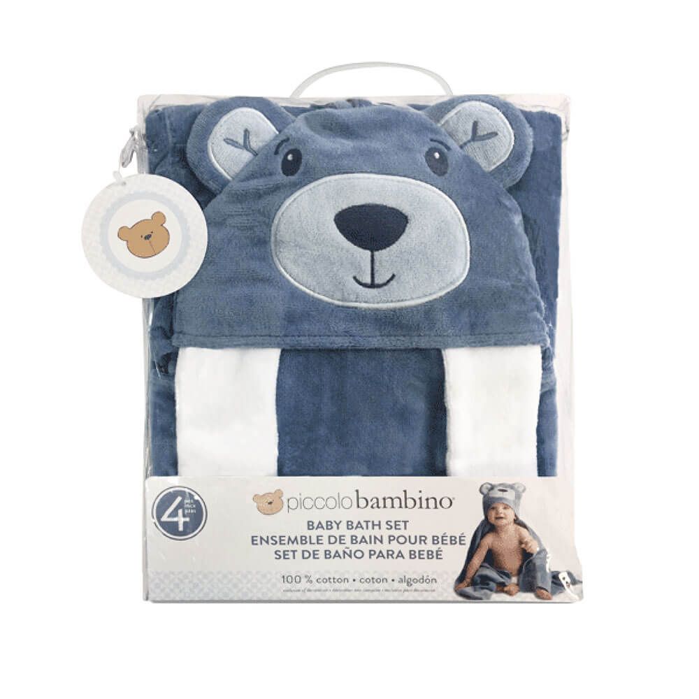 Sparkling Wine Gift Basket with Plush Bear and Baby Care Items – how the gift is presented