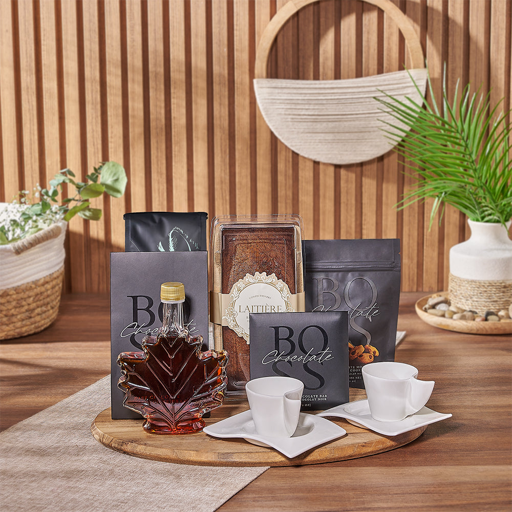 With the Coffee &amp; Sweet Gift Set, enjoy a fantastic gift filed with goodies, Hamilton delivery 