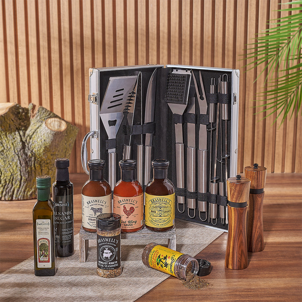 Acacia Mill Grill Gift Set – how the gift is presented