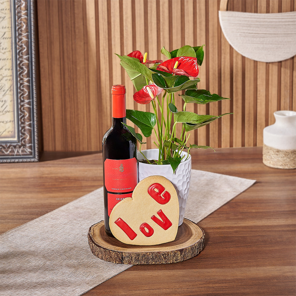 The Dufferin Wine Gift Basket is sure to be a stunning gift for your better half, Hamilton delivery 