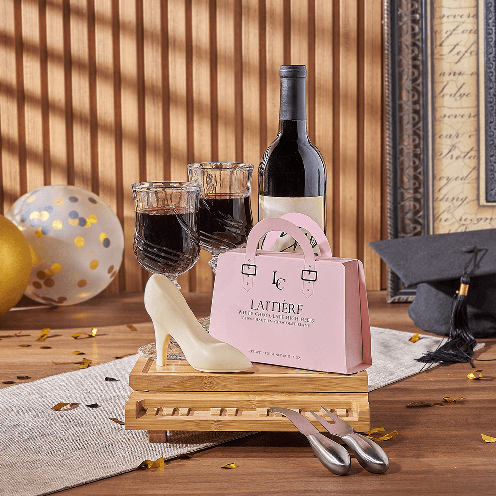 Wine &amp; Piano Grad Gift, wine gift, wine, graduation gift, graduation, chocolate gift, chocolate, Hamilton delivery