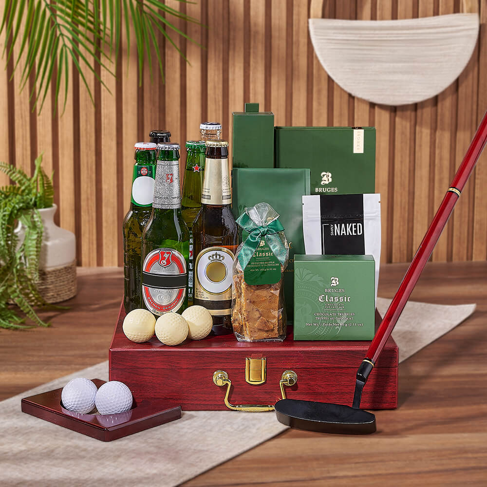 Beer Sampler & Golf Gift, beer gift, beer, chocolate gift, chocolate, nuts gift, nuts, golf gift, golf, Hamilton delivery