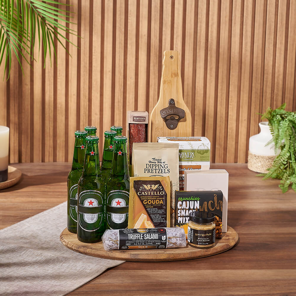 Beer & Cheese Lover's Basket, beer gift, beer, charcuterie gift, charcuterie, Hamilton delivery