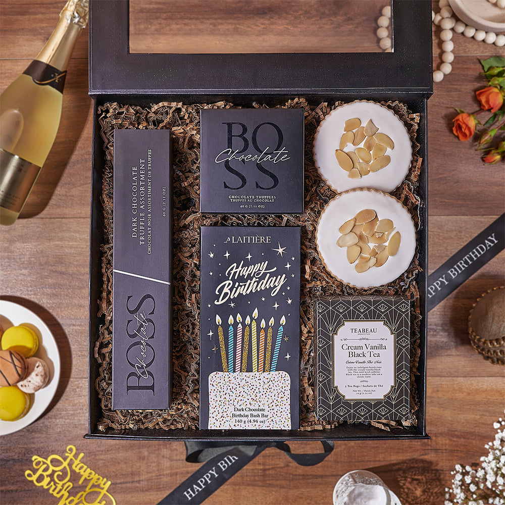 Birthday Chocolate Truffles Gift Box – how the gift is presented