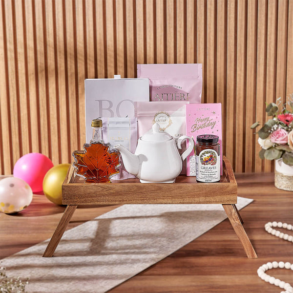 Birthday Bash Tea Tray Tea gift baskets Hamilton delivery