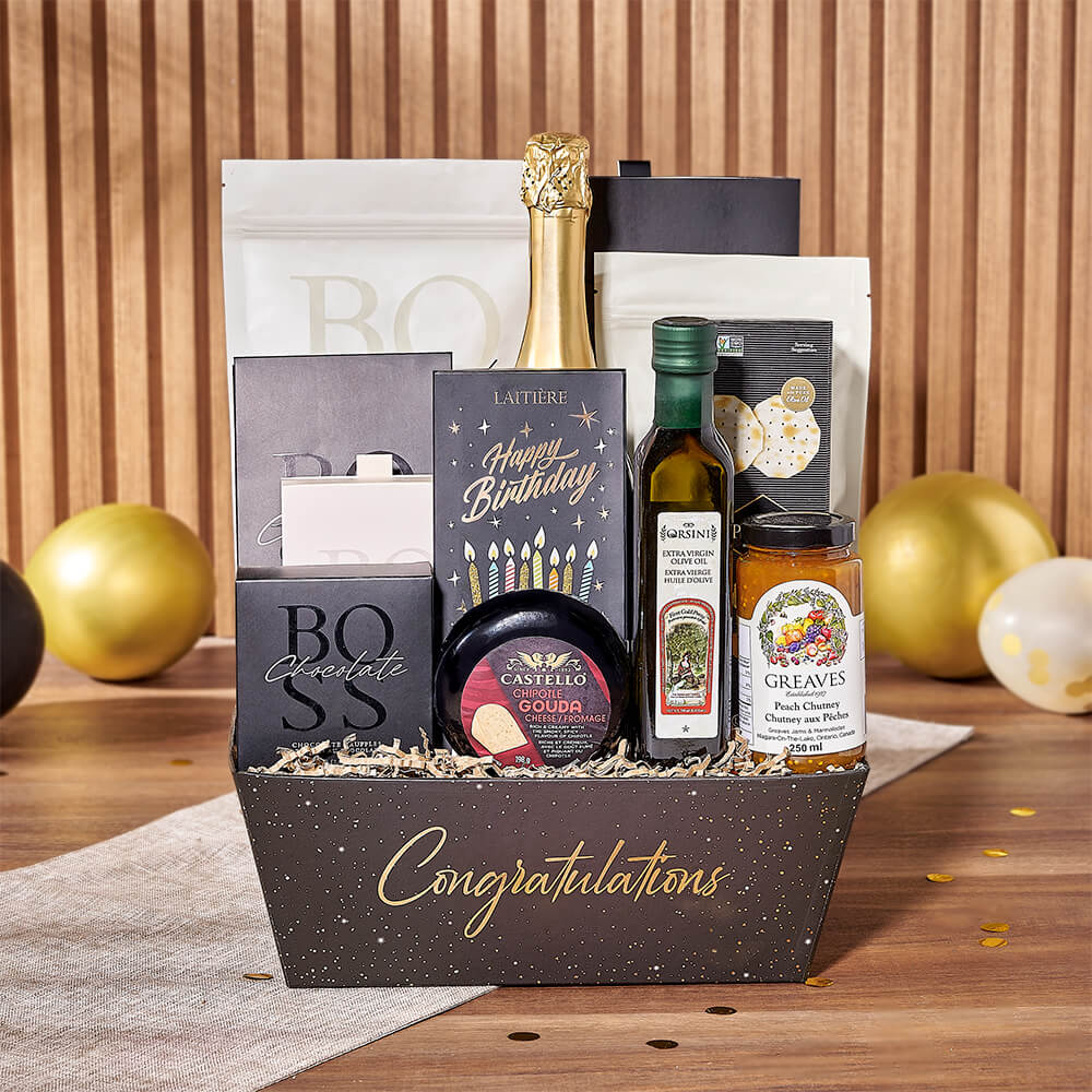 Birthday Party & Champagne Gift, champagne gift, champagne, sparkling wine gift, sparkling wine, chocolate gift, chocolate, Hamilton delivery