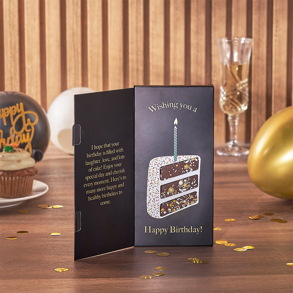 Birthday Sparkling Wine and Sweets – how the gift is presented