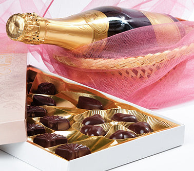 Champagne & Chocolate Gift Baskets - Hamilton Baskets