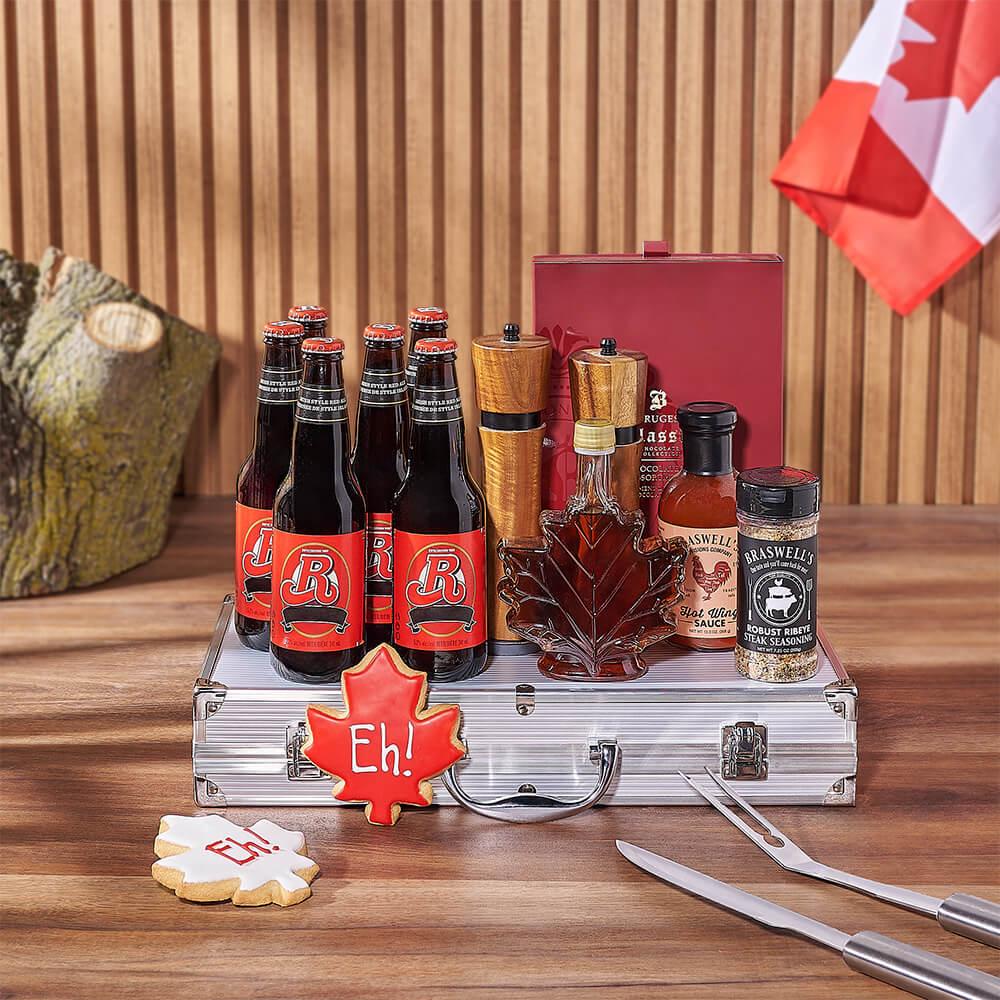 Canada Day Beer &amp; Grill Gift Set, beer gift, beer, grill gift, grill, canada day gift, canada day, Hamilton delivery