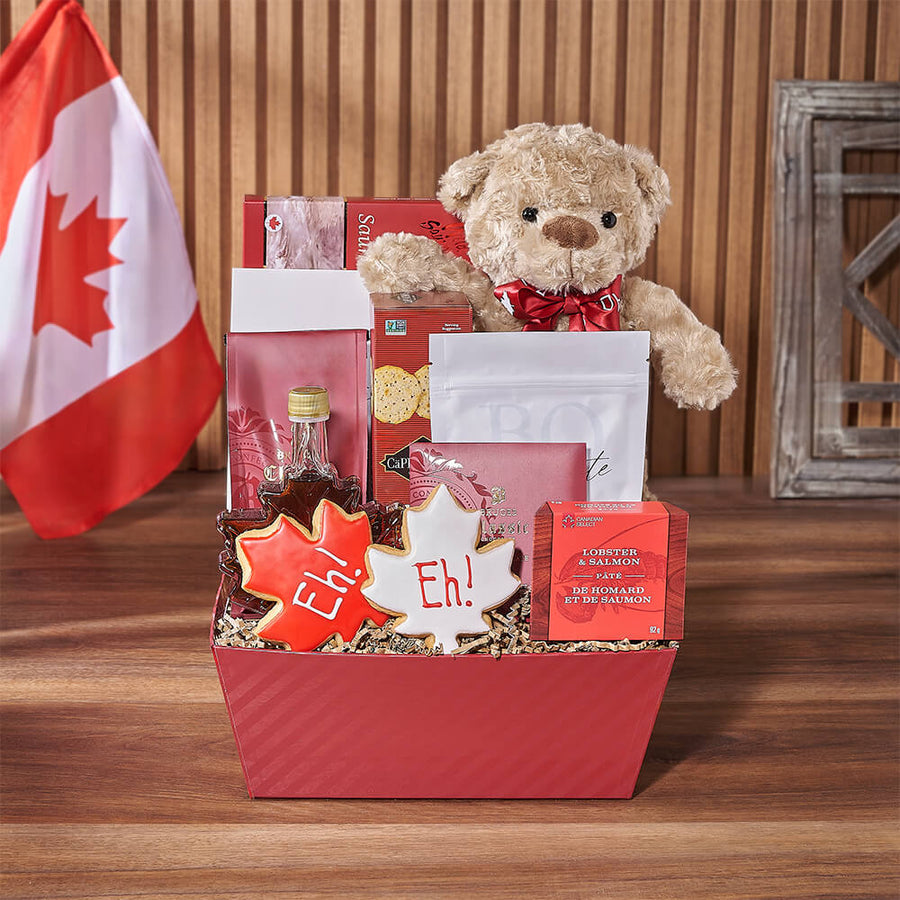 Canada Day Seafood & Snack Gift, canada day gift, canada day, seafood gift, seafood, cookie gift, cookie, Hamilton delivery