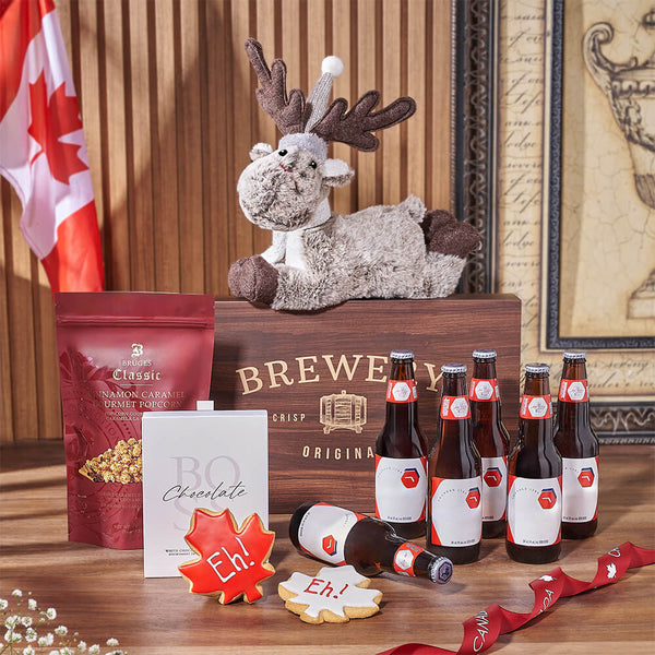 Canada Day Sweet Treat & Beer Gift Canada Day gift baskets Hamilton