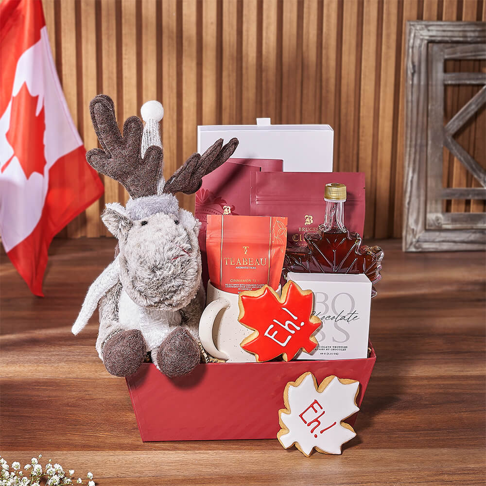 Canada Day Tea & Treat Gift, canada day gift, canada day, tea gift, tea, cookie gift, cookie, Hamilton delivery