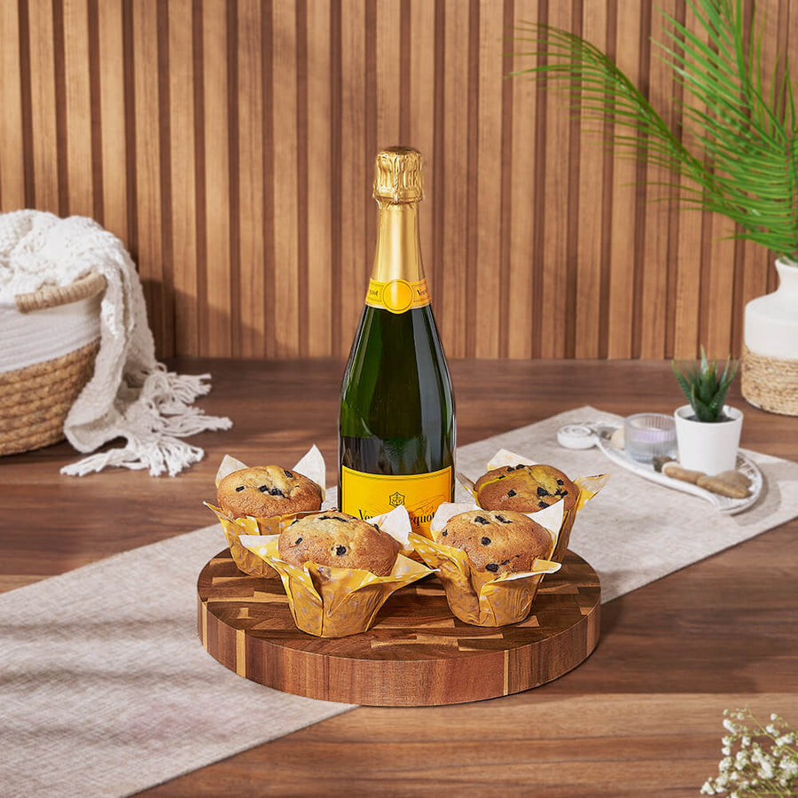 Champagne & Muffins Gift Set, champagne gift, champagne, sparkling wine gift, sparkling wine, muffin gift, muffin, Hamilton delivery