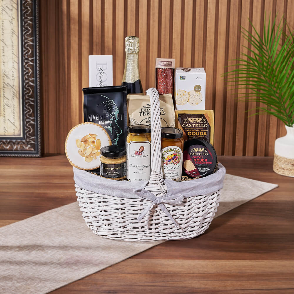 Cheese, Chutney & Champagne Gift Set, champagne gift, champagne, sparkling wine gift, sparkling wine, charcuterie gift, charcuterie, Hamilton delivery