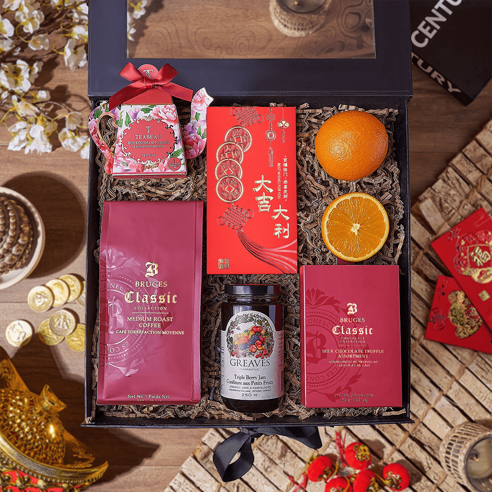 Chinese New Year Coffee &amp; Tea Box, tea gift, tea, chinese new year gift, chinese new year, lunar new year gift, lunar new year, Hamilton delivery