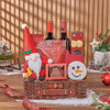 Christmas Wine Pairing Basket, wine gift, wine, chocolate gift, chocolate, christmas gift, christmas, Hamilton delivery