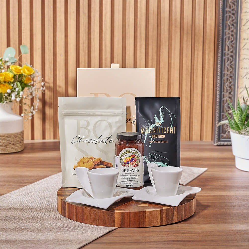 Coffee & Chocolate Delight Gift Set, coffee gift, coffee, chocolate gift, chocolate, cookie gift, cookie, Hamilton delivery