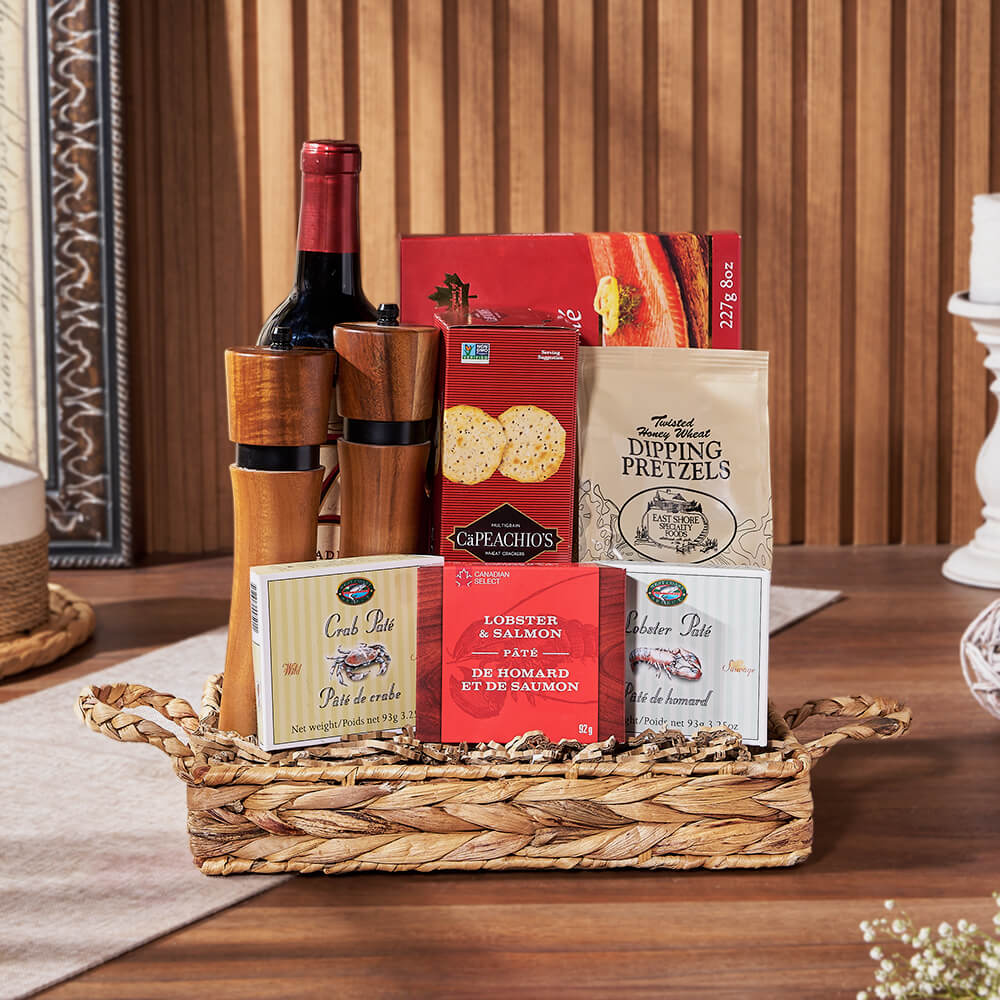 Complete Seafood & Wine Gift, wine gift, wine, seafood gift, seafood, Hamilton delivery
