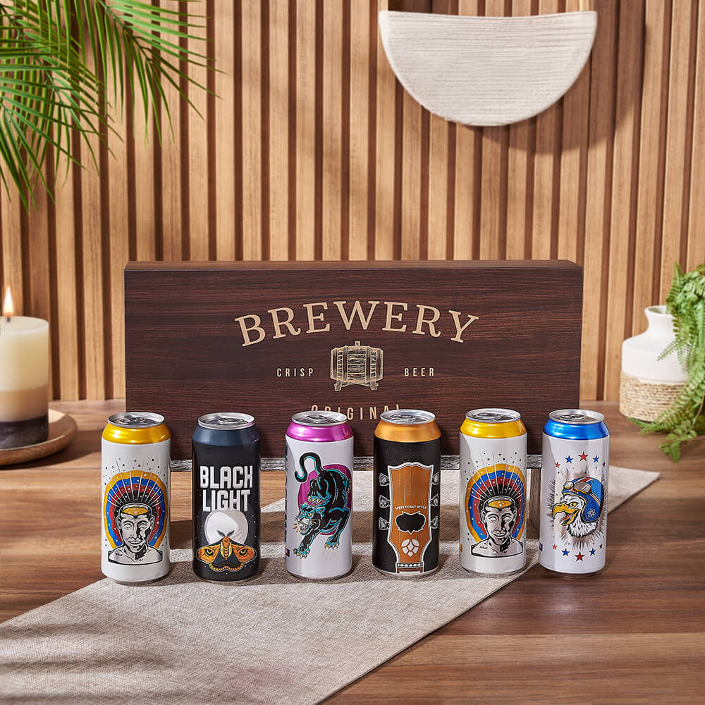 Craft Beer Can Holder Basket – how the gift is presented