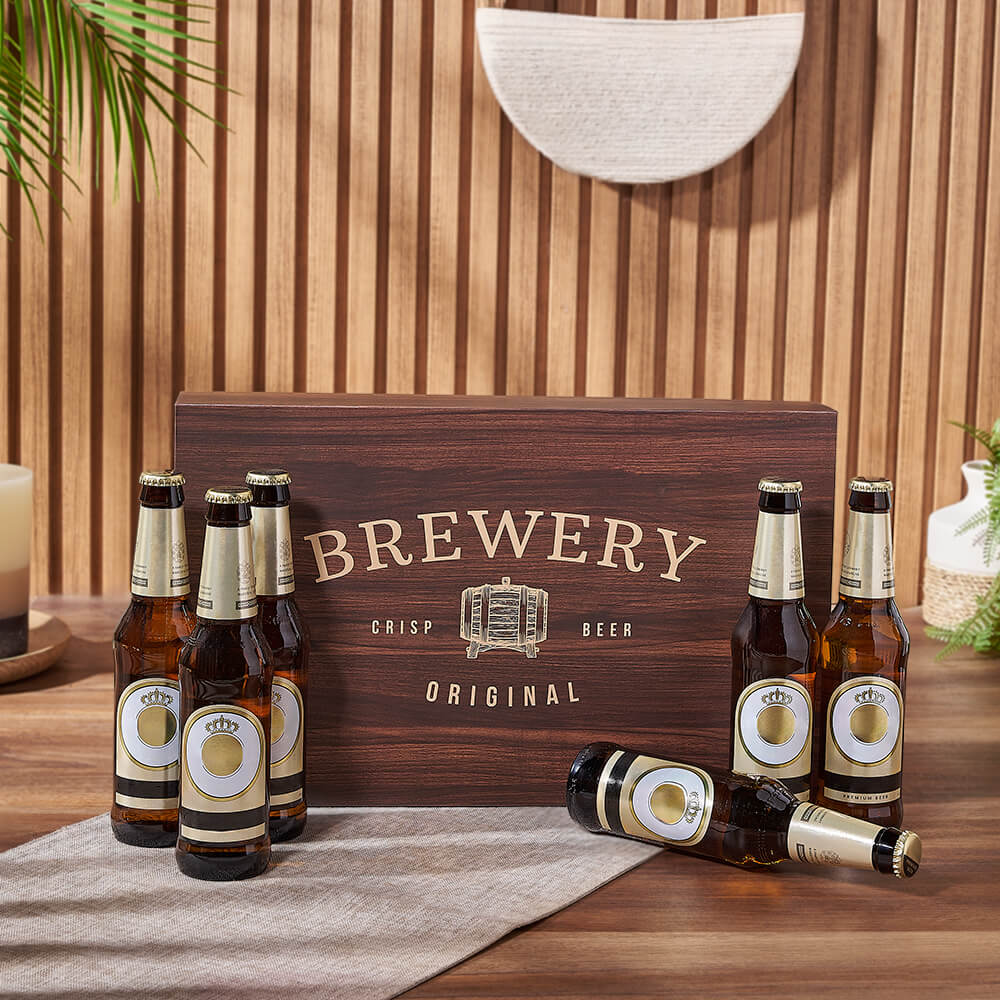 Decorative Lid Beer Gift Box – how the gift is presented