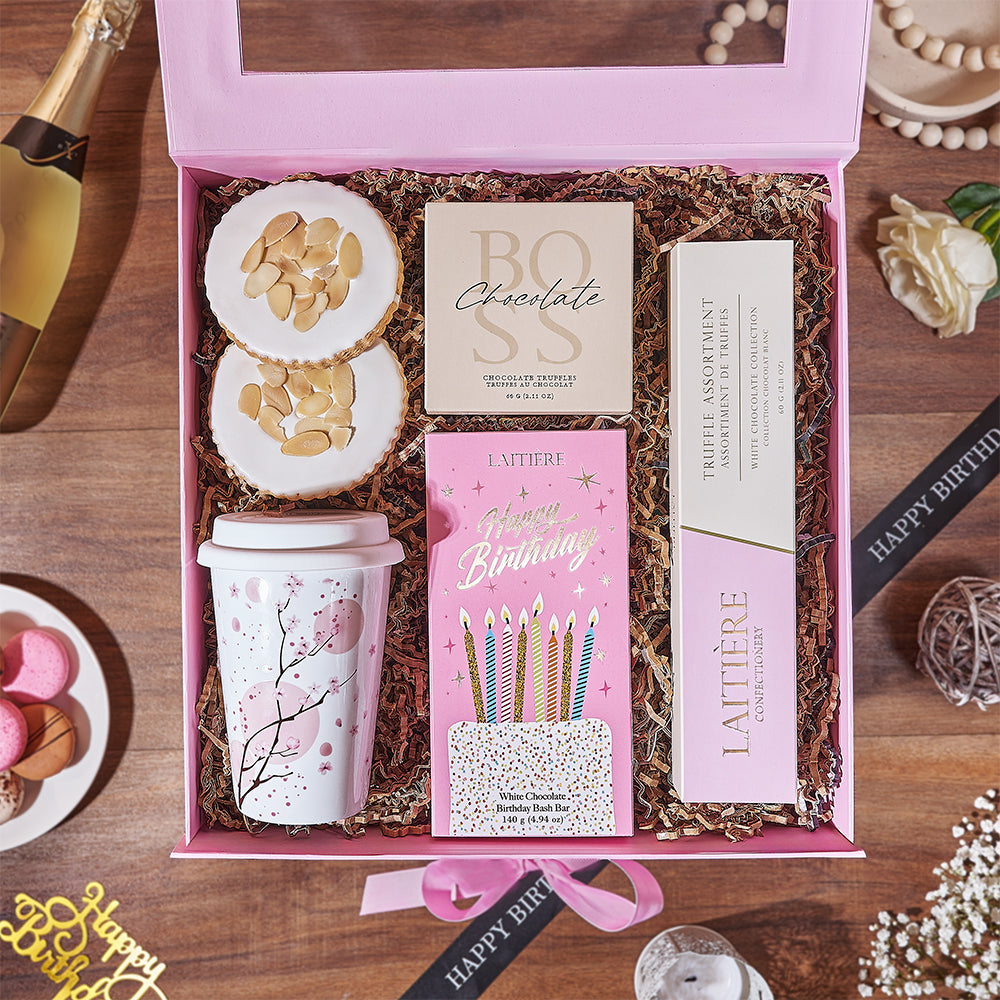 Cup of Birthday Fun Gift Box, birthday gift, birthday, chocolate gift, chocolate, cookie gift, cookie, Hamilton delivery