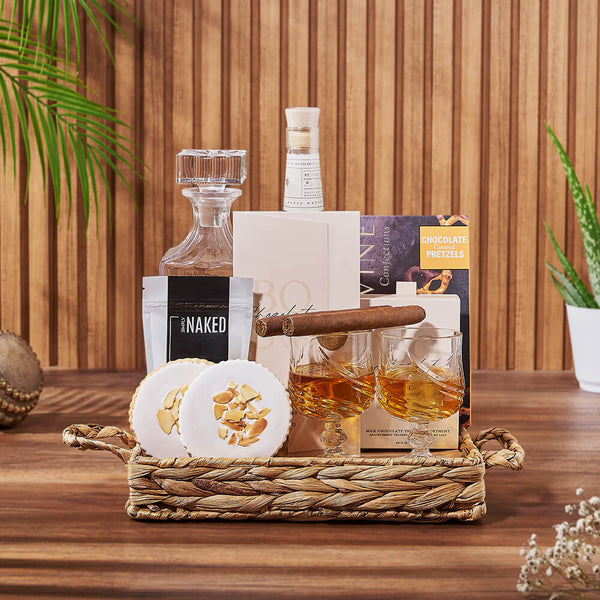 Deluxe Liquor & Decanter Gift Set Liquor gift baskets Hamilton