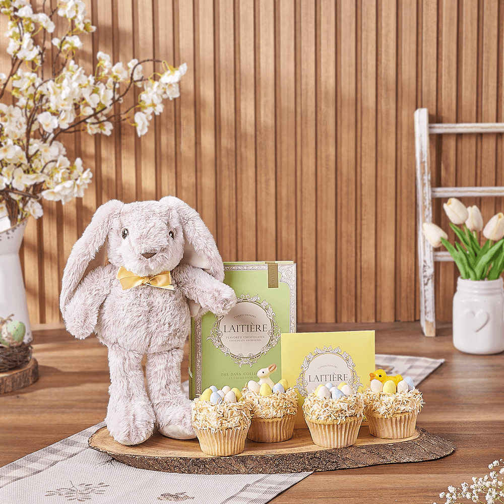 Easter Bunny & Cupcake Gift, easter gift, easter, cupcake gift, cupcake, chocolate gift, chocolate, Hamilton delivery