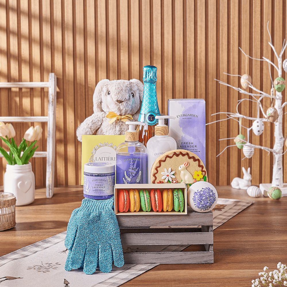 Easter Champagne & Spa Gift, champagne gift, champagne, sparkling wine gift, sparkling wine, easter gift, easter, spa gift, spa, Hamilton delivery