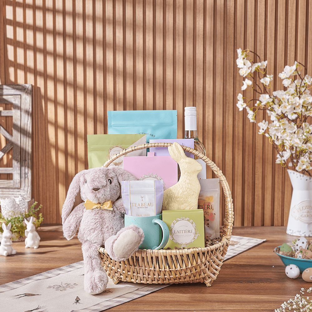 Easter Feast & Wine Gift, wine gift, wine, easter gift, easter, chocolate gift, chocolate, tea gift, tea, Hamilton delivery