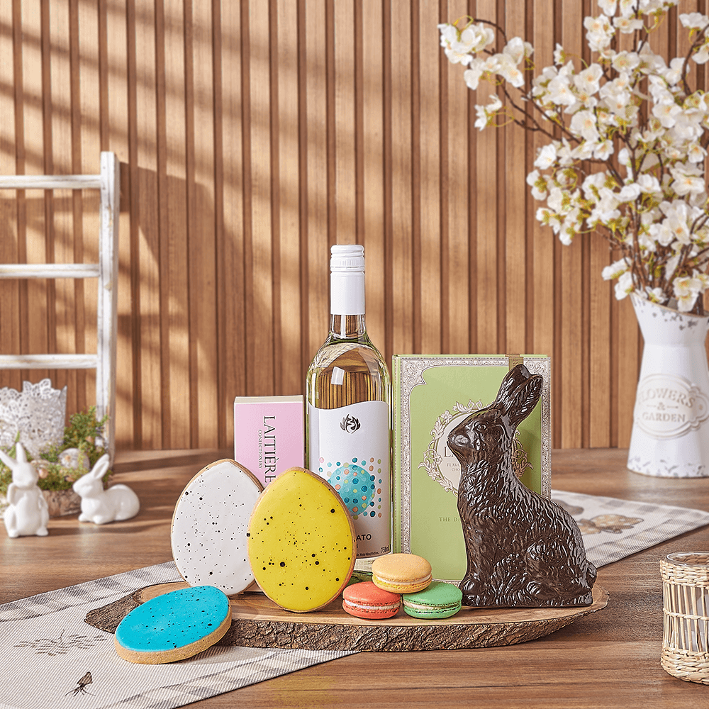 Easter Sweet Treat & Wine Gift, easter gift, easter, wine gift, wine, chocolate gift, chocolate, Hamilton delivery